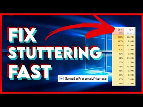 EASY FIX for PC Stuttering 2021 (GameBar Presence Writer) READ DESC FOR STEPS