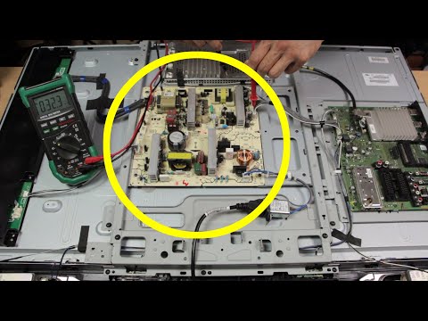 How To Repair A TV That Won't Turn On | How To Replace A TV Power Supply Board | Sony KDL 40W5710