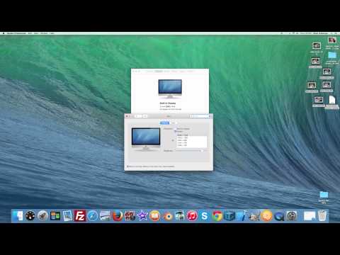 How to change resolution on an Apple iMac