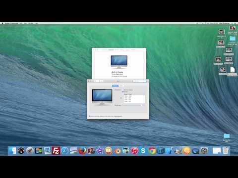 How to change resolution on an Apple iMac