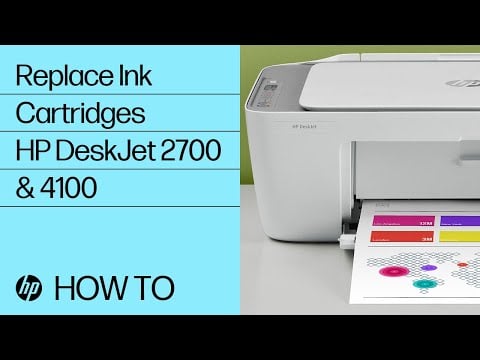 Replace Ink Cartridges on HP DeskJet 2700, Plus 4100, Ultra 4800 Printer Series | HP | @HPSupport