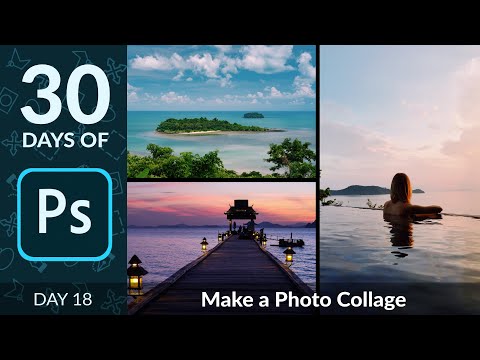 How to Create a Photo Collage in Photoshop | Day 18