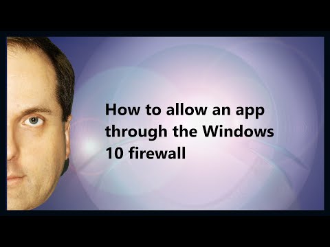 How to allow an app through the Windows 10 firewall