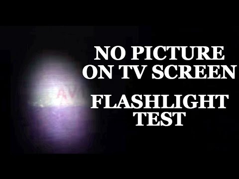 LCD &amp; LED TV Repair - No Picture No Image &amp; Blank Black Screen Flashlight Test - Fix LCD &amp; LED TVs