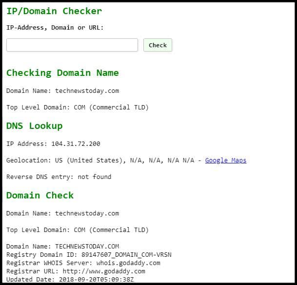 How to Find IP Address of Website 12 Finding-IP-Address-with-IPInfo-Website-Result