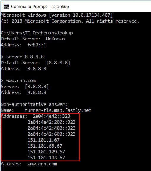 How to Find IP Address of Website 6 Use-NSLOOKUP