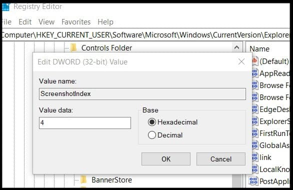 Windows Registry Editor Screenshots DWORD