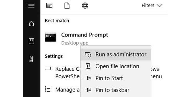 Command Prompt Run as Administrator