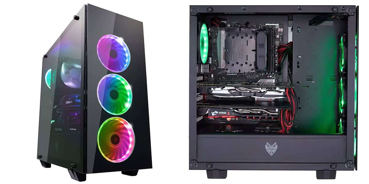 FSP ATX Mid Tower PC Computer Gaming Case