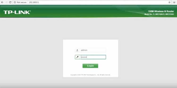 Router Login Page