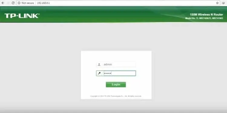 Router-Login-Page