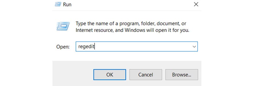 run regedit how to view hidden files in windows 10