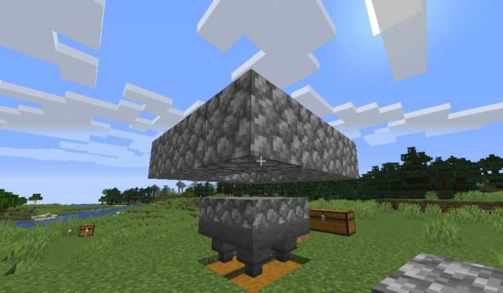 How to Make a Mob Farm in Minecraft For An XP Farm 2 Slab and First Cobblestone Block