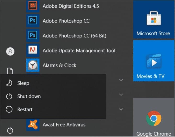 Shut Down Menu How to Fix Black Screen