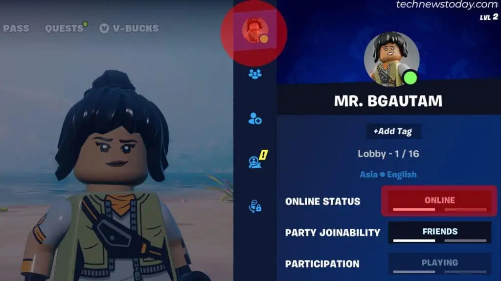 How to Appear Offline on Epic Games Launcher (Quick and Easy) 6 changing-status-to-away-on-fortnite-1024x576