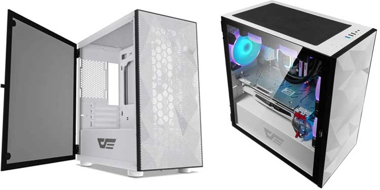 Best Tempered Glass PC Cases 3 Dark Flash DLM21 Mesh - Best Budget Tempered Glass Case