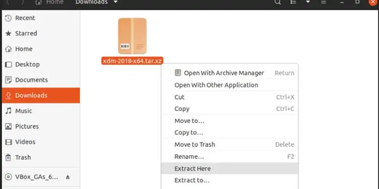 Extracting-tar.gz-using-Archieve-Manager