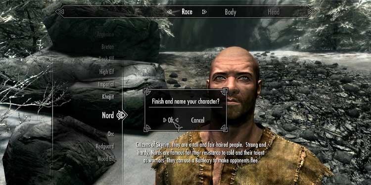 SKYRIM-customization-menu How to Change Skyrim Appearance and Name