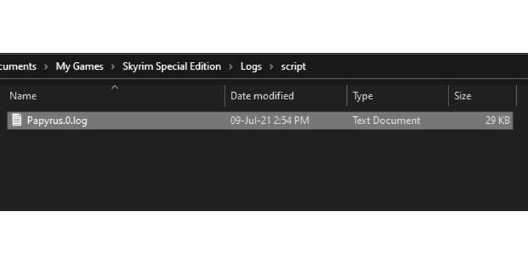 How to Enable and Access Skyrim Crash Logs 5 Script