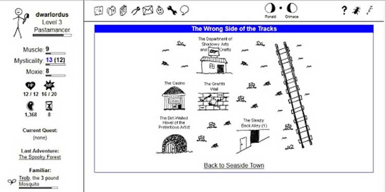 Best Browser RPG Games You Can Play Right Now 4 The Kingdom of Loathing - For Lovers of Meta Humor