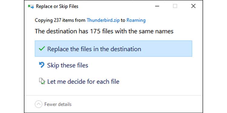 How to Backup and Restore Thunderbird Emails, Profiles, and Settings 17 Thunderbird-replace