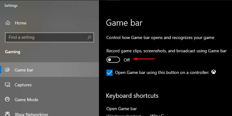 Windows Game Bar Mode