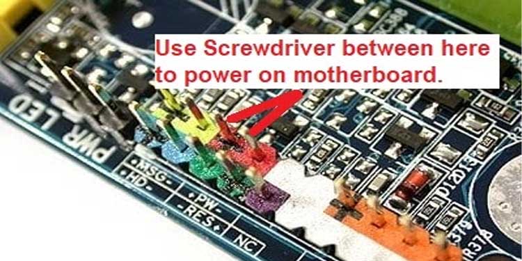 Motherboard power Pins