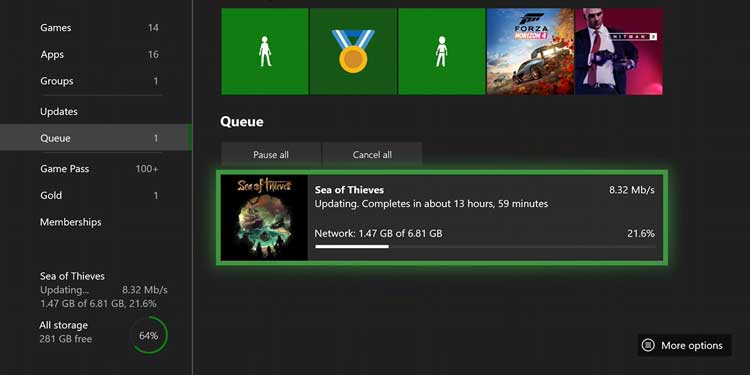 Cancel Download on XBox