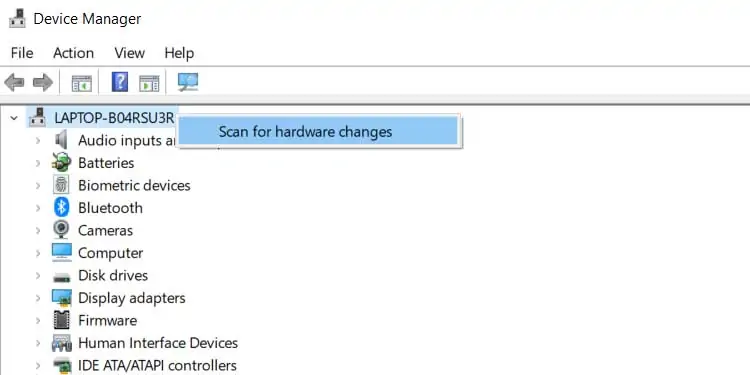 Scan-for-Hardware-Changes