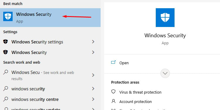 Windows 10 Security Settings