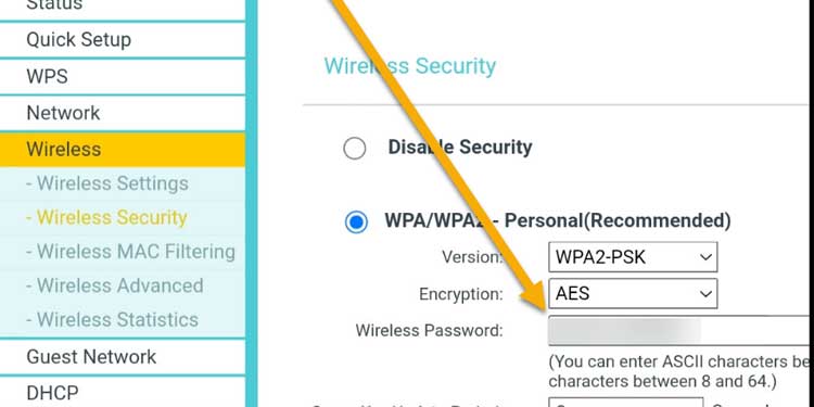 Wireless Security Configuration