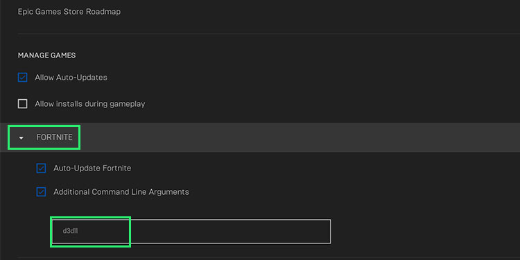 fortnite on DirectX 11