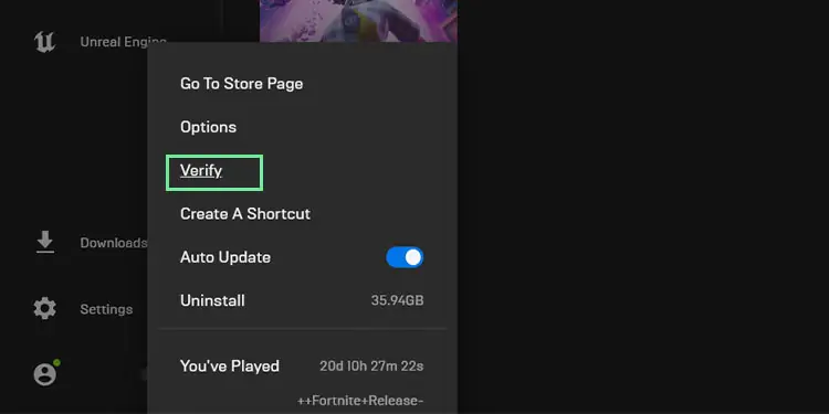 Fortnite Keeps Crashing - Troubleshooting And Fixes 11 fortnite_verify