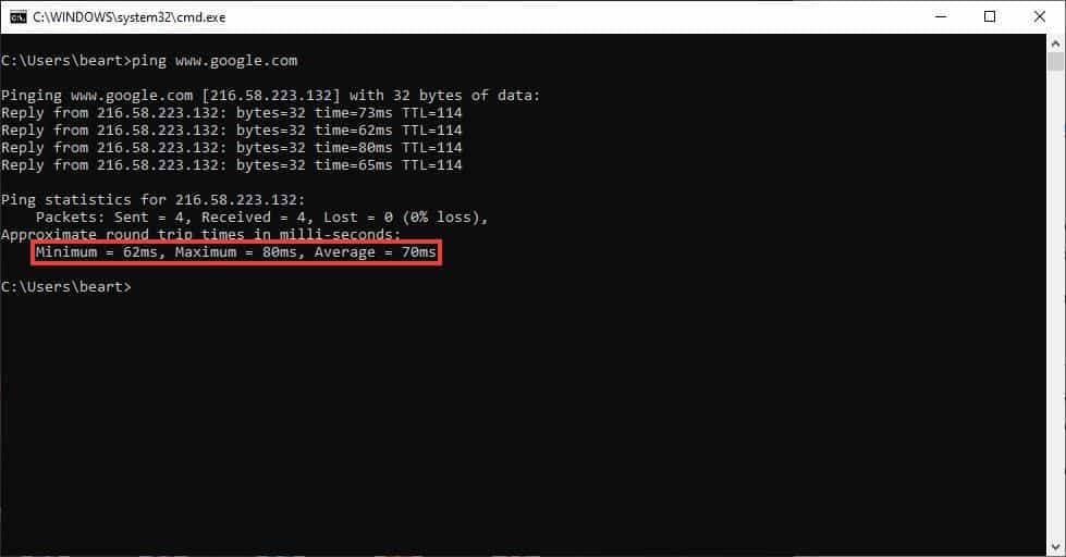 ping google - netflix stuttering