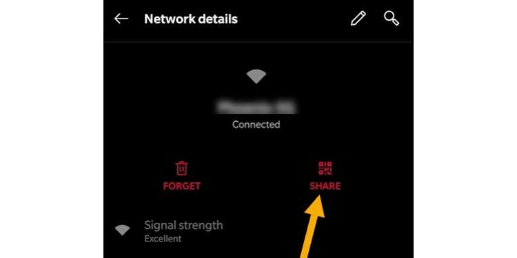 share network details