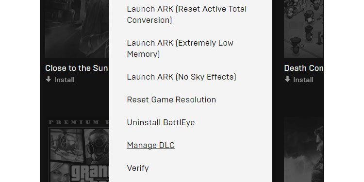 verify ark games on epic games store