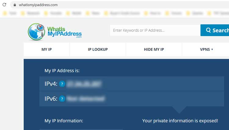Vérifier l'IP publique