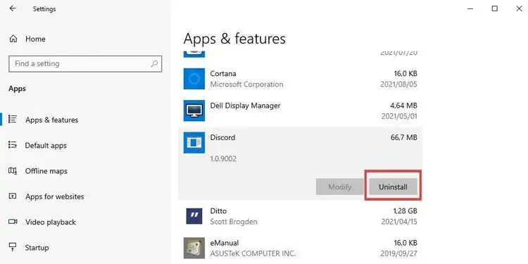 How to Fix Discord Not Detecting Game 17 Discord-Uninstall