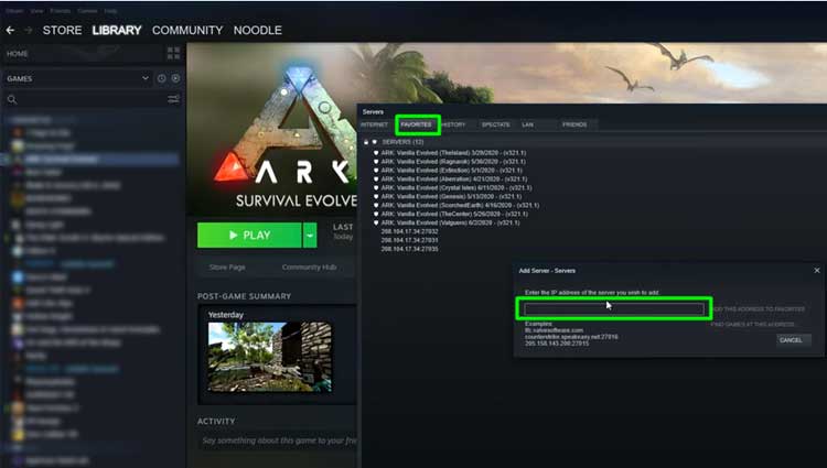 Rejoindre le serveur