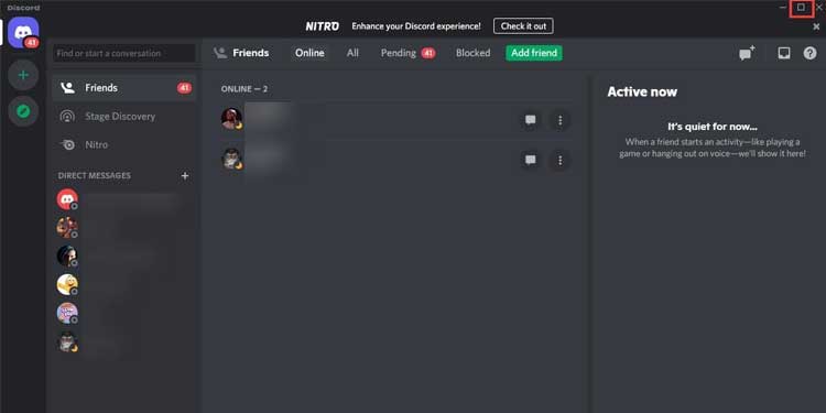 Maximize Discord Window