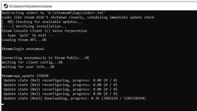 How to Make an ARK Server Under 15 Minutes 17 Server-Update