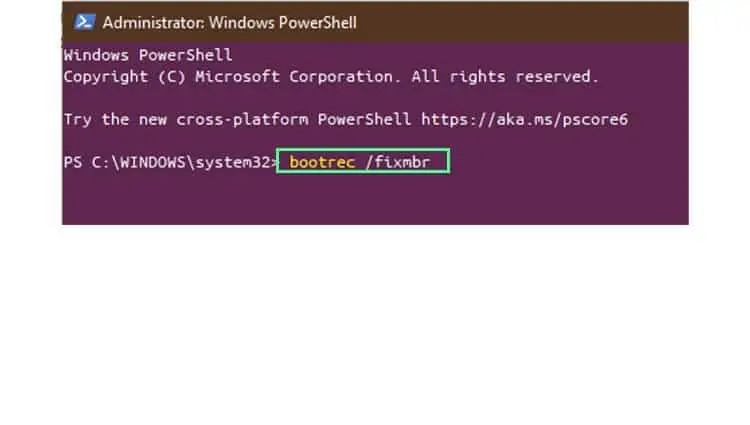 How To Fix Windows 10 Stuck On Just A Moment Loop 77 bootrec-fixmbr