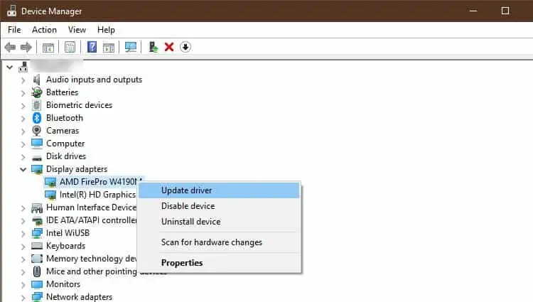 Why Is My Ping So High (With Quick Fixes) 10 devicemanger_graphics_driver