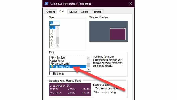 10 Ways To Make Windows Look Like Linux 22 powershell-fonts