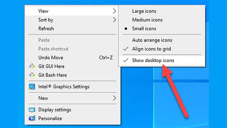 10 Ways To Make Windows Look Like Linux 13 show-desktop-icons