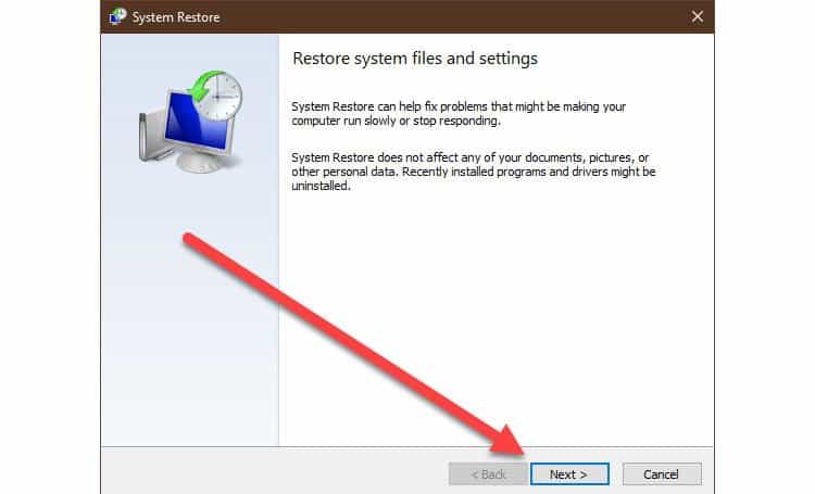 How to Fix system-restore