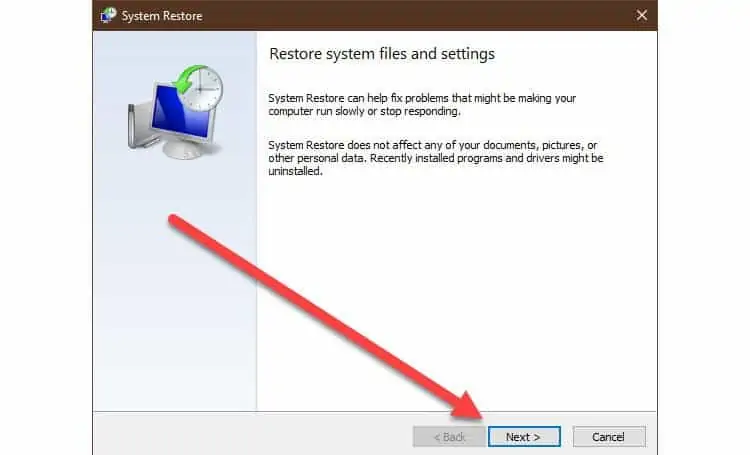 How to Fix "Not Enough Storage Is Available to Process This Command" 24 system-restore