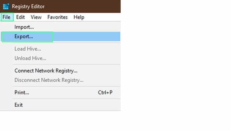 win-regedit-export
