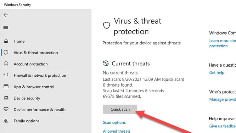 Why Is My Ping So High (With Quick Fixes) 14 windows-antivirus-scan