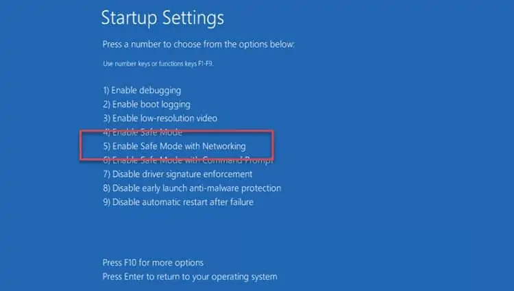 How To Fix Windows 10 Stuck On Just A Moment Loop 60 windows-boot-startup-settings2